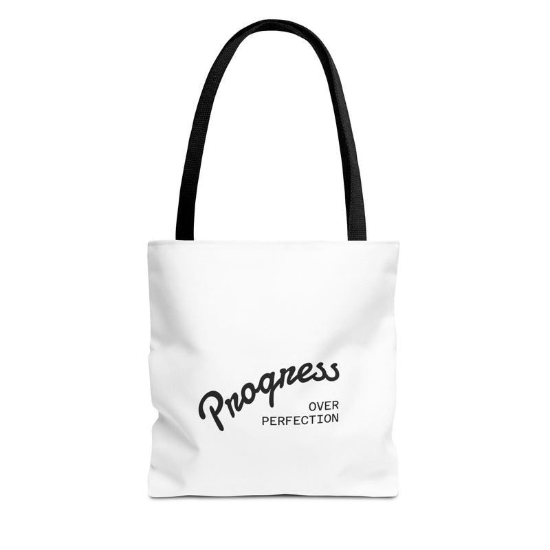 Progress Over Perfection Tote Bag – Motivational  Shopper