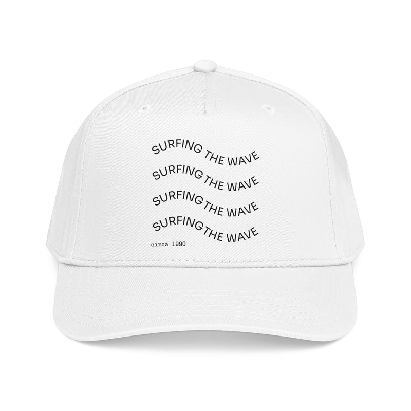Surfing The Wave Mid-Profile Baseball Cap — Minimal Coastal Trucker Hat
