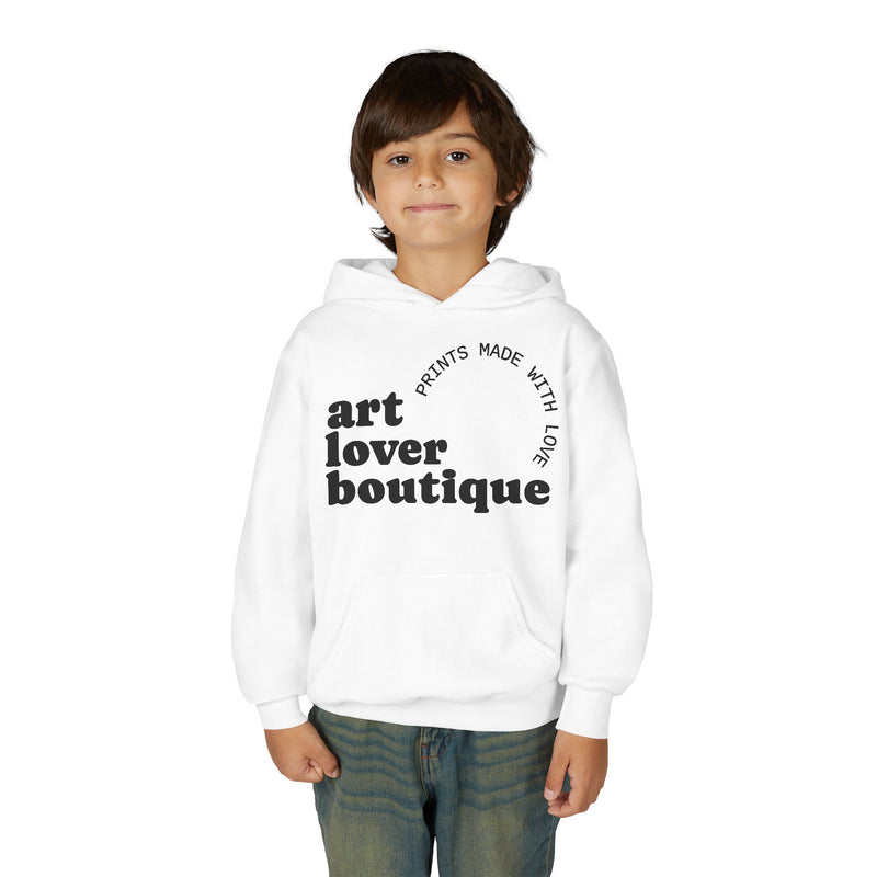 Art Lover Boutique Youth Hoodie – "Prints Made With Love" Graphic