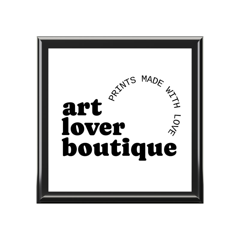 Art Lover Boutique Jewelry Box — 'Prints Made With Love' Decorative Keepsake