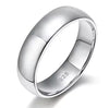 Trumium 2/ 4/6mm 925 Sterling Silver Ring High Polish Plain Dome Wedding Band Comfort Engraving