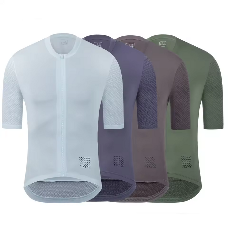 YKYWBIKE Men's Classic Cycling Jersey Summer Bicycle Pro Team Short Sleeve Shirt Cycling Maillot Road Bike Breathable Clothing