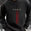 Men's Black Athletic Fit Sweatshirt - Sporty & Casual